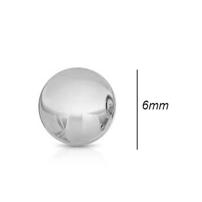 Rocks Ball Stud Earring - 6mm