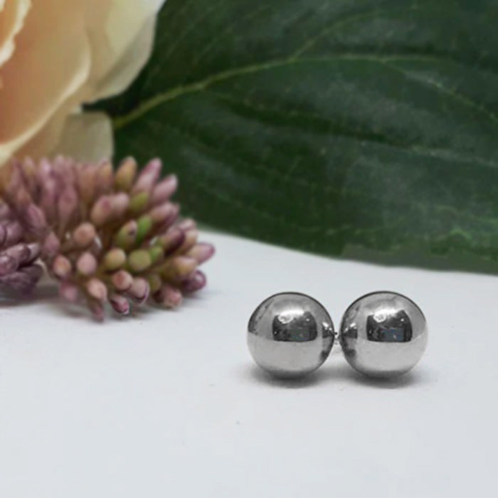 Rocks Ball Stud Earring - 6mm