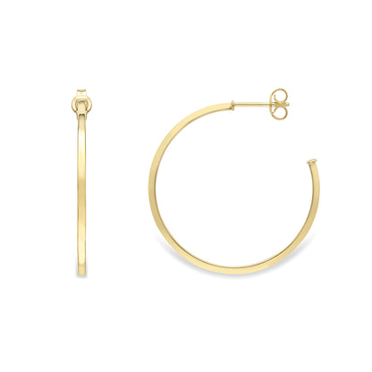 Rocks Round Hoop Earrings