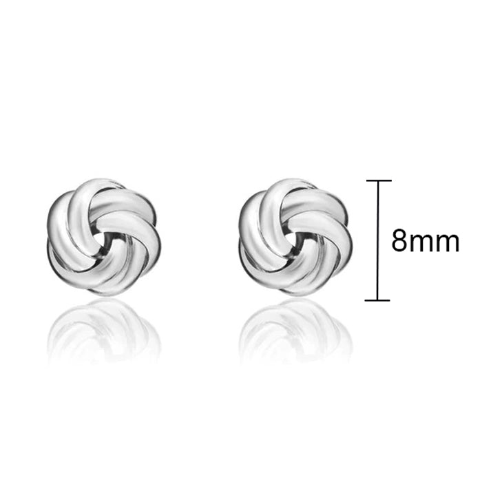 Double Knot Stud Earrings