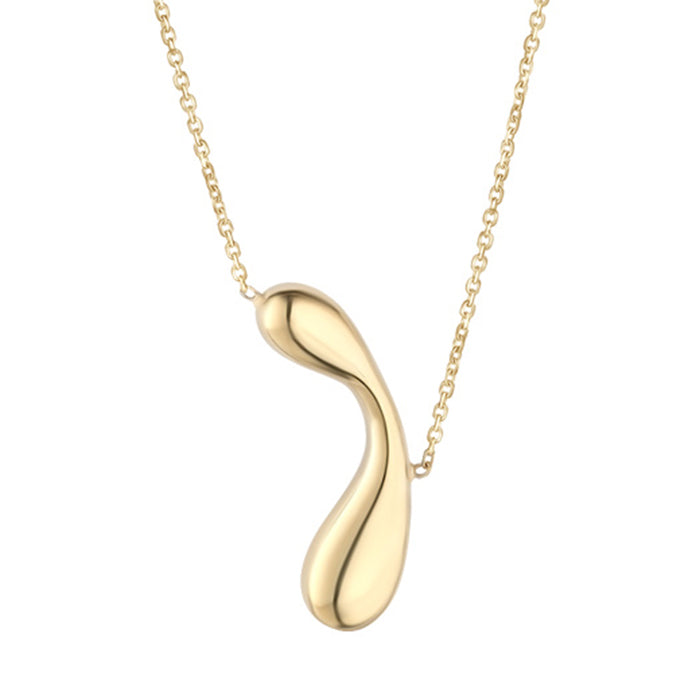 Rounded Drop Shape Necklace