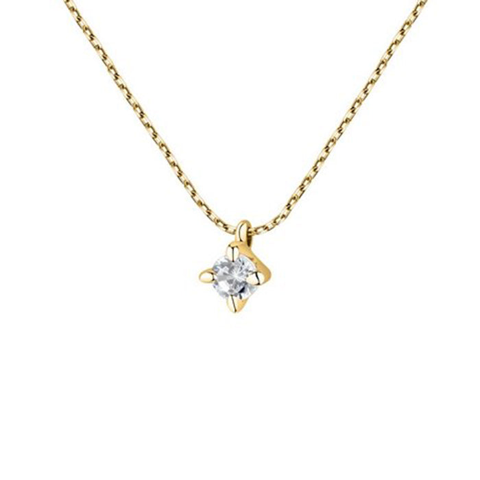 Diamond NSEW Solitaire Pendant