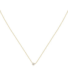Load image into Gallery viewer, Rocks Double Diamond Solitaire Necklace