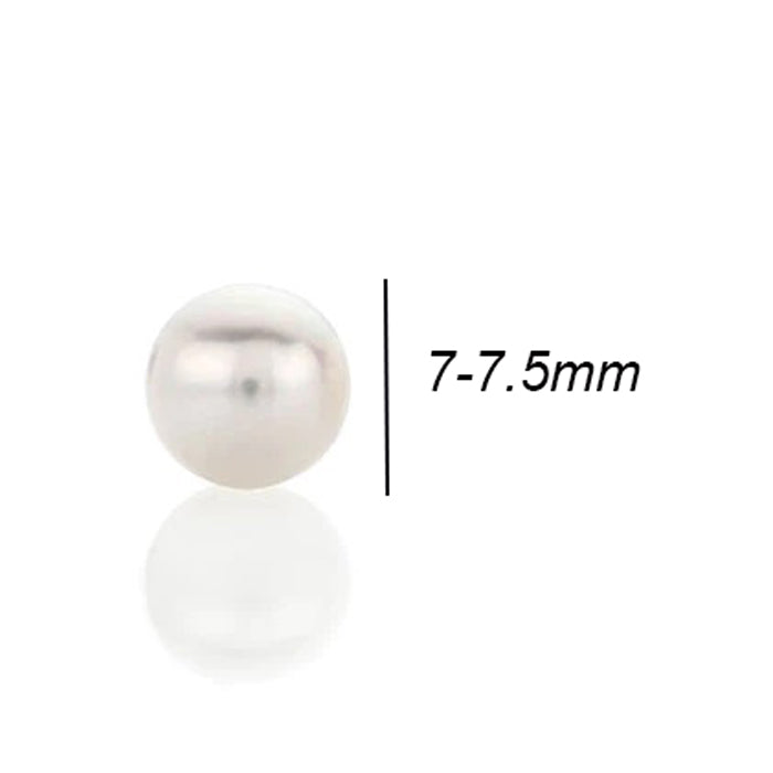 Freshwater Pearl Stud Earrings 7-7.5mm