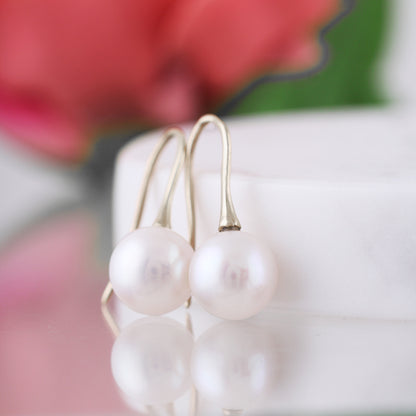 Freshwater Pearl Drop Earrings 11-12mm