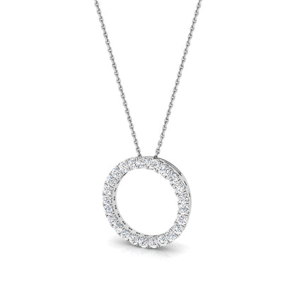 Rocks Diamond Circle Pendant - 0.75ct