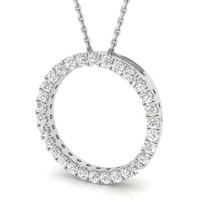 Rocks Diamond Circle Pendant - 0.51ct