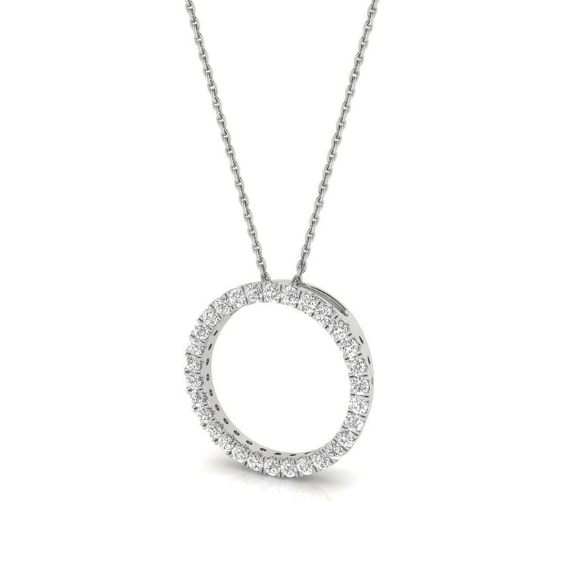 Rocks Diamond Circle Pendant - 0.51ct