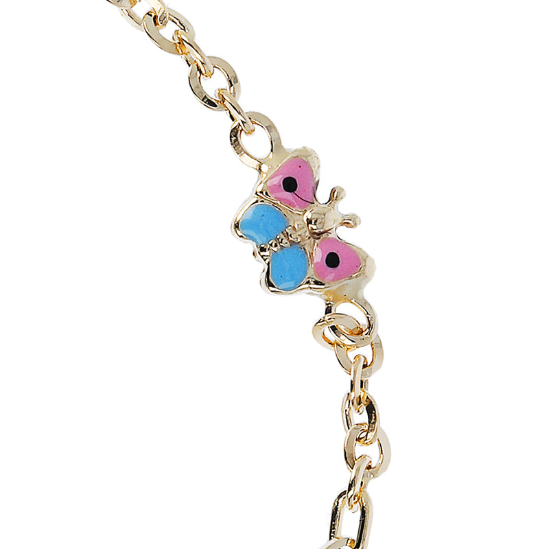 Butterfly &amp; Identity Chain Bracelet