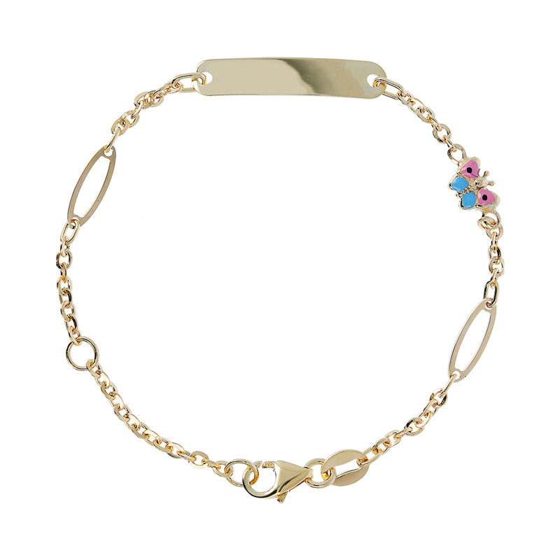 Butterfly &amp; Identity Chain Bracelet