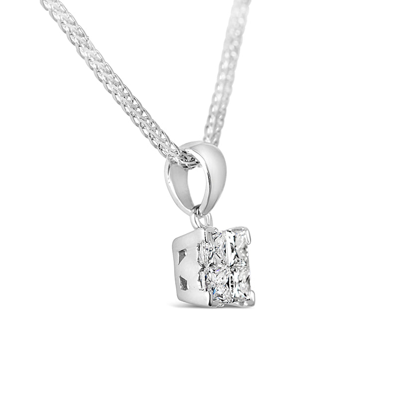 Princess Cut Diamond Pendant