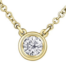 Load image into Gallery viewer, Diamond Solitaire Necklace 0.30ct
