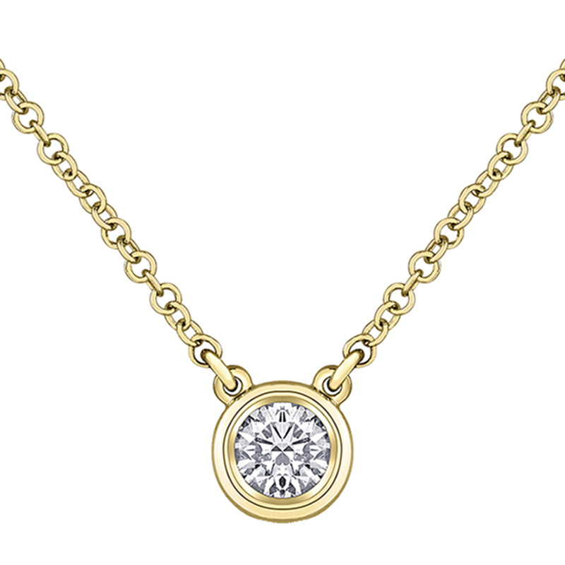 Diamond Solitaire Necklace 0.30ct