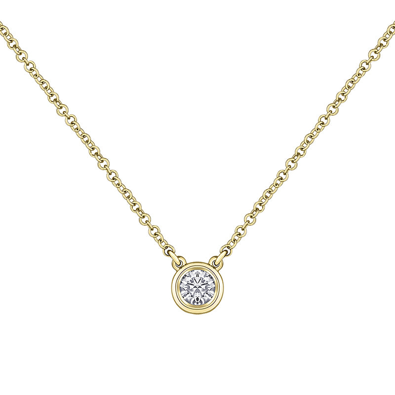 Diamond Solitaire Necklace 0.30ct