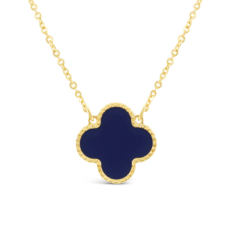 Lapis Quatrefoil Necklace