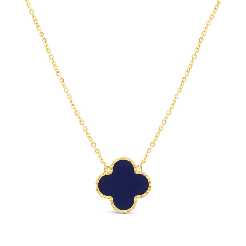 Lapis Quatrefoil Necklace