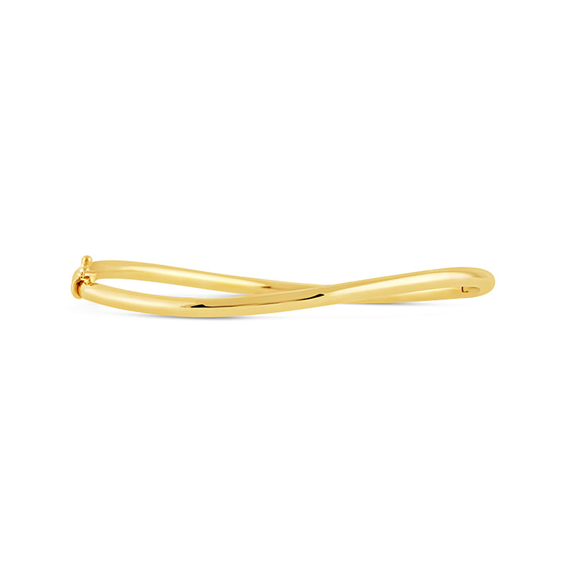 Wave Hinged Bangle