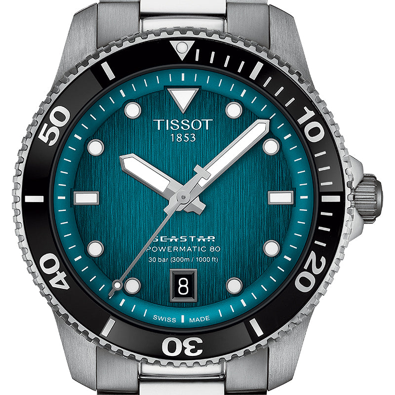 Tissot Seamaster 1000 Powermatic Watch - T1208071109100 - 40mm