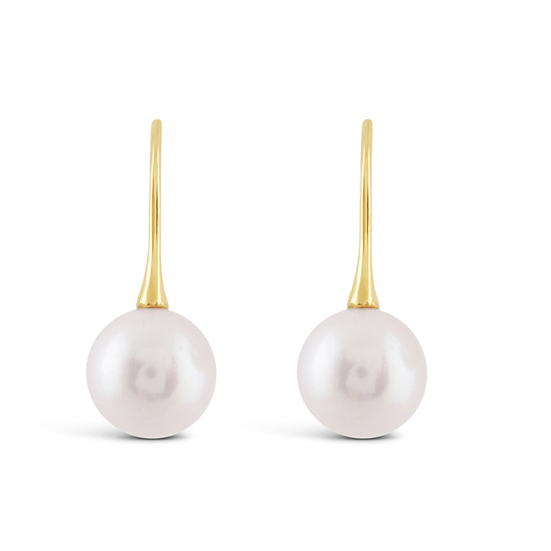 Freshwater Pearl Drop Earrings 9-10mm