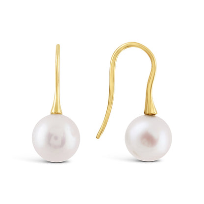 Freshwater Pearl Drop Earrings 9-10mm