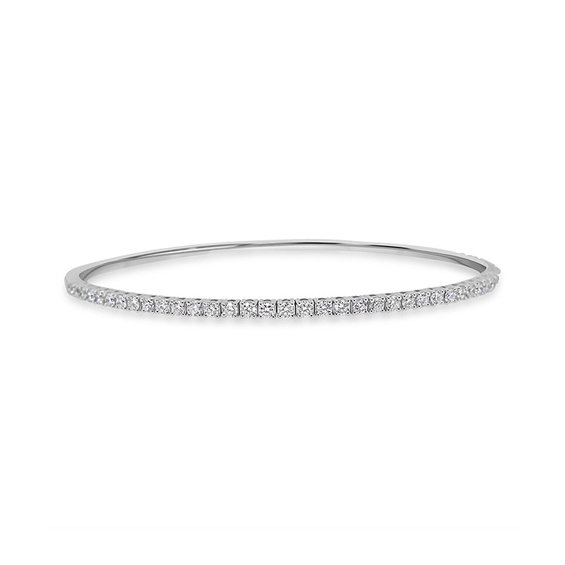 White Gold Diamond Bangle