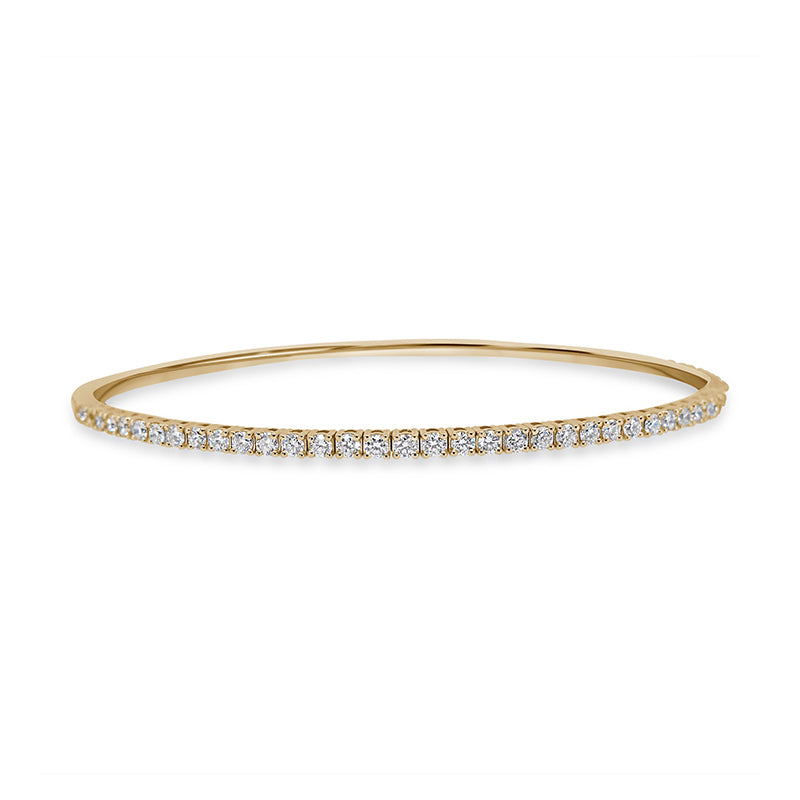 Yellow Gold Diamond Bangle