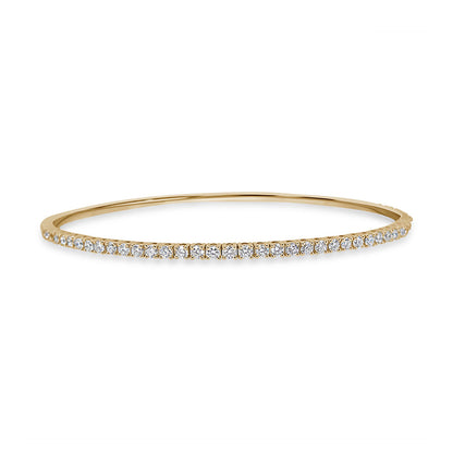 Yellow Gold Diamond Bangle