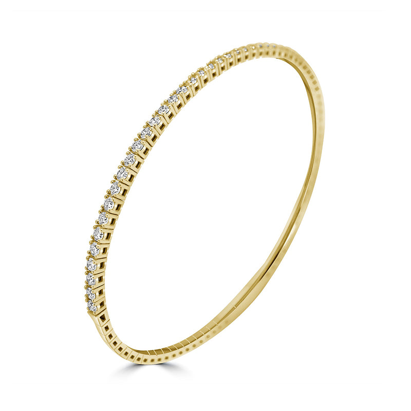 Yellow Gold Diamond Bangle