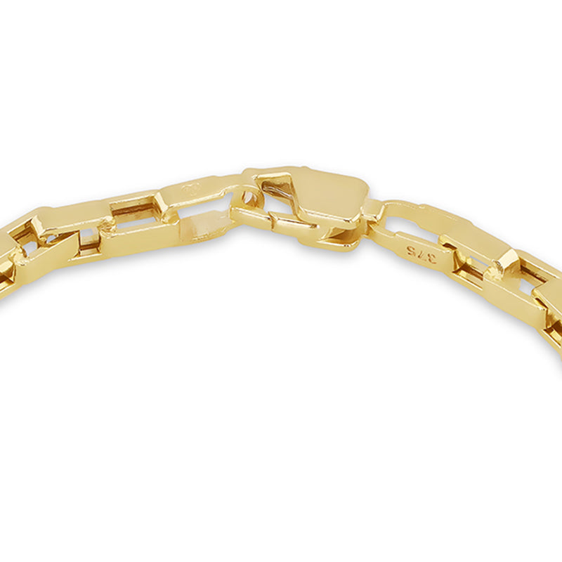 Square Link Chain Bracelet 3.4mm