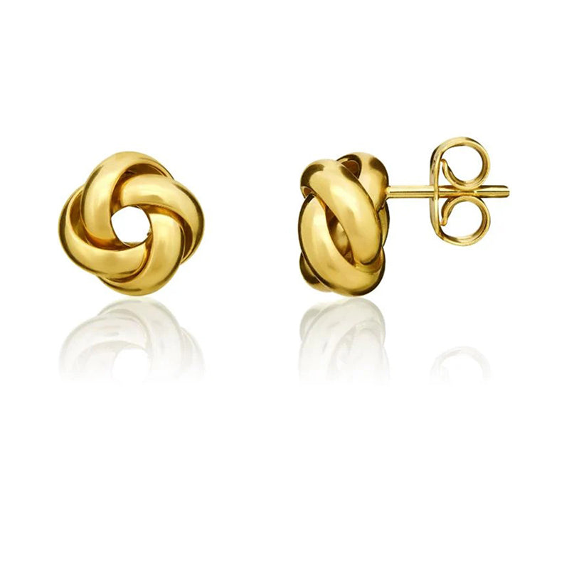 Four Strand Knot Stud Earrings