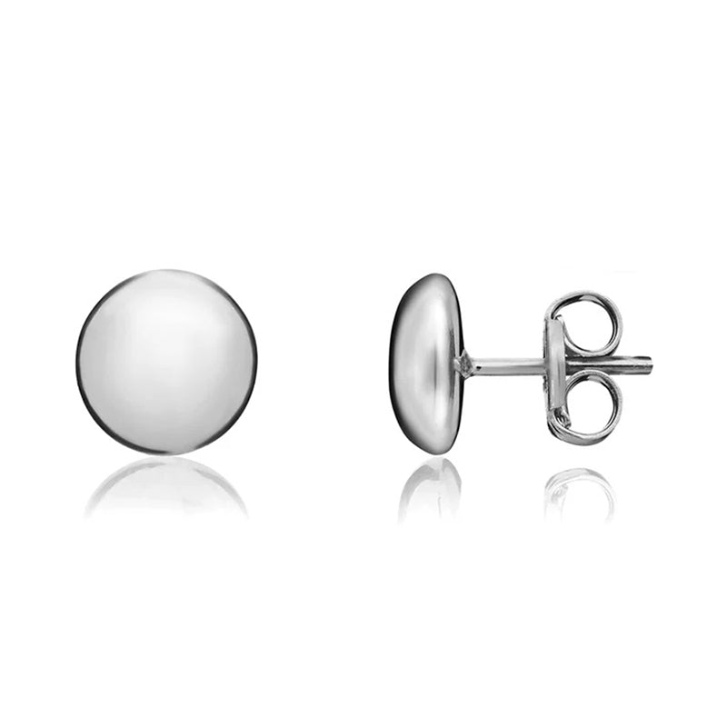 Button Stud Earrings