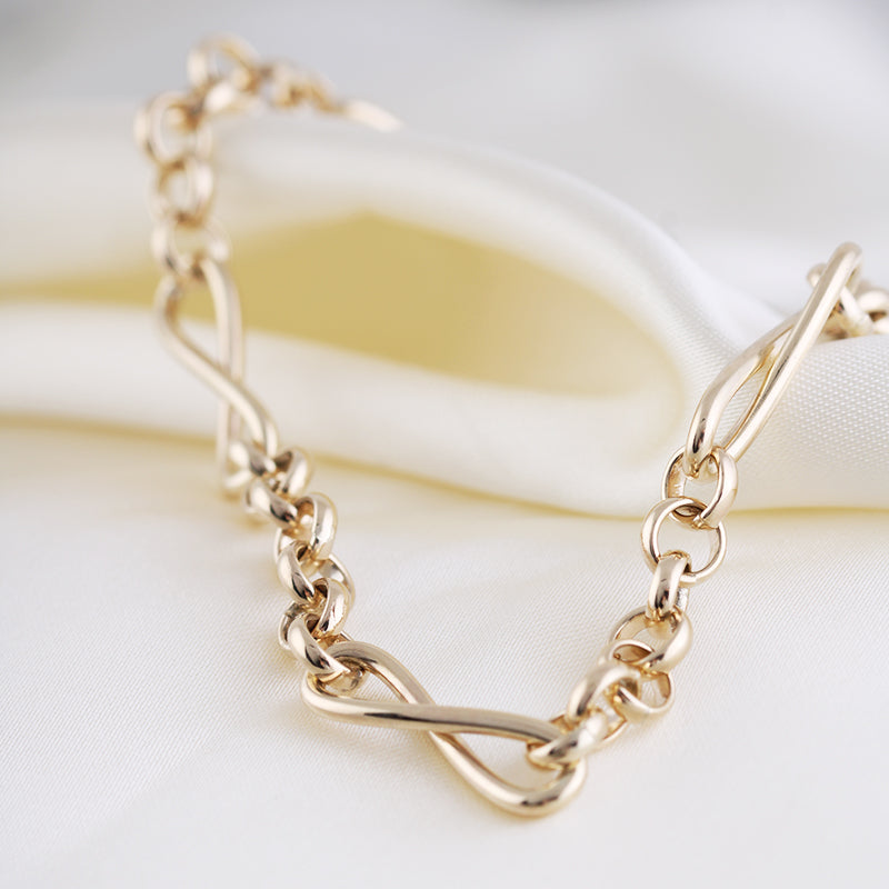 Infinity Belcher Chain Bracelet