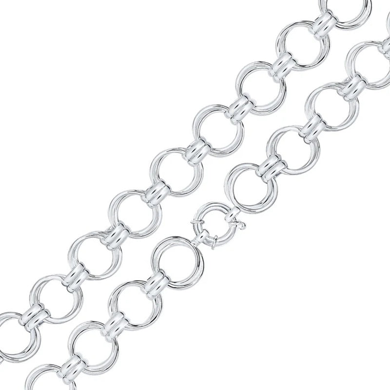 Round &amp; Double Bar Link Bracelet