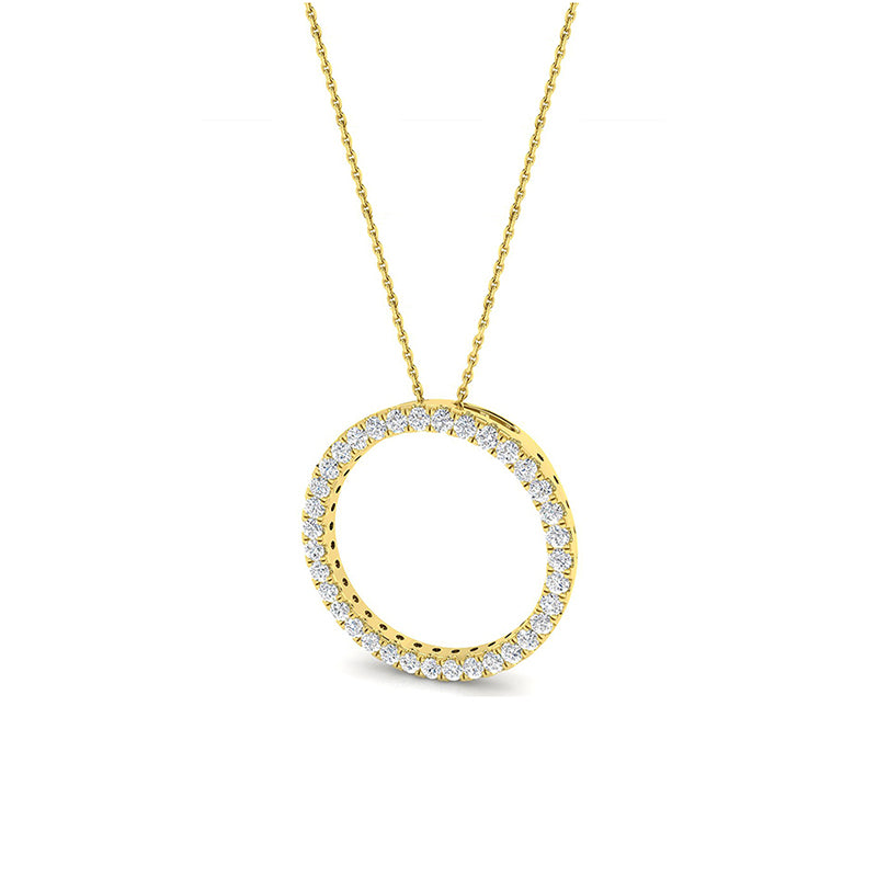 Diamonds Circle Pendant