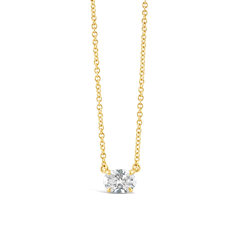 Oval Solitaire Pendant 0.55ct