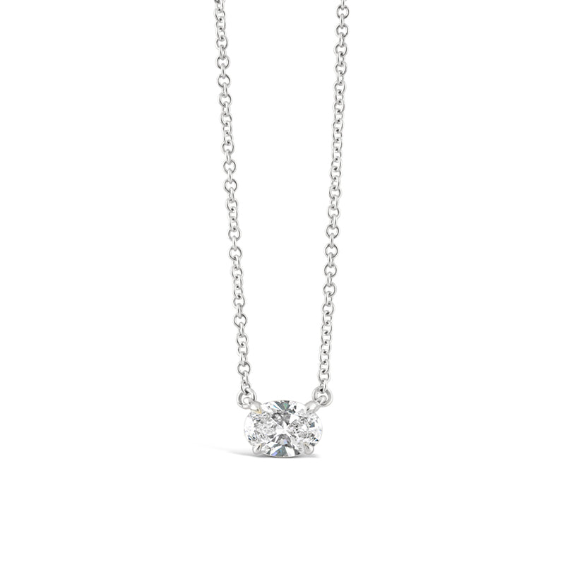 Oval Solitaire Pendant 0.53ct