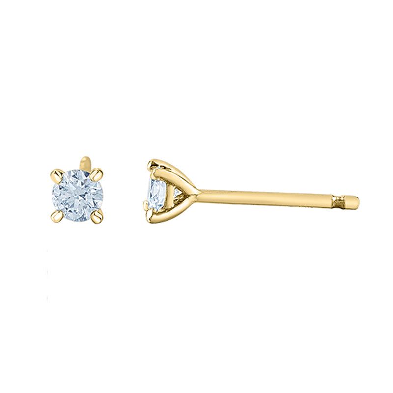 Diamond Solitaire Stud Earring 0.20ct