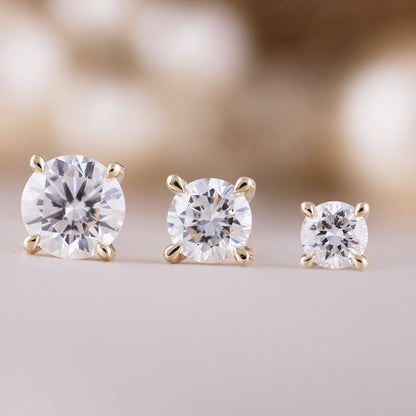 Diamond Solitaire Stud Earrings 0.30ct