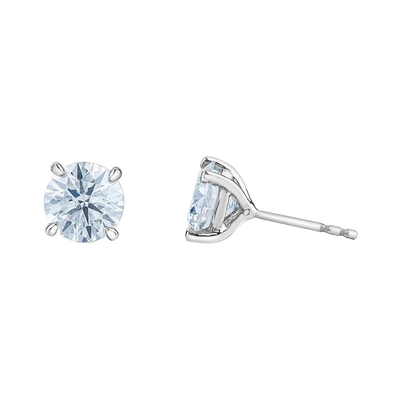 Diamond Solitaire Stud Earrings 0.20ct