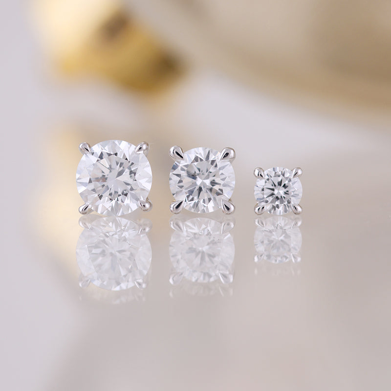 Diamond Solitaire Stud Earrings 0.20ct