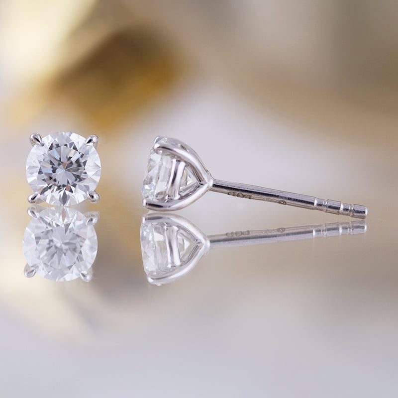 Diamond Solitaire Stud Earrings 0.20ct