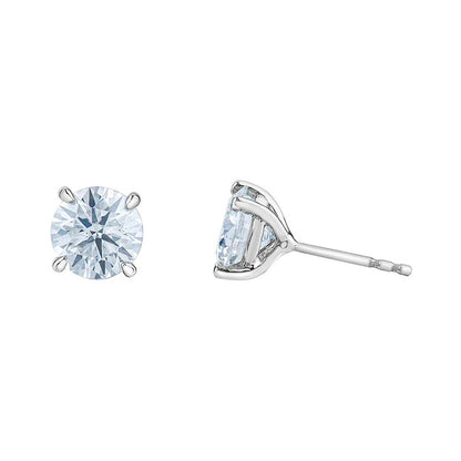 Diamond Solitaire Stud Earrings 0.75ct