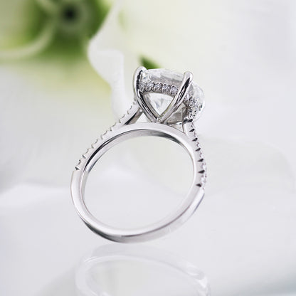 Round Brilliant Solitaire Engagement Ring 3.69ct