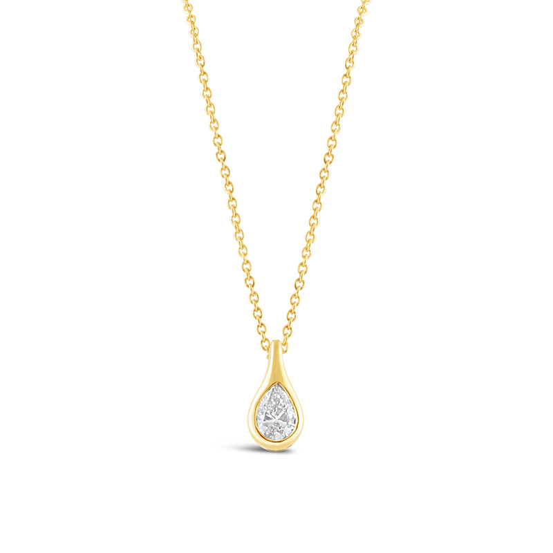 Pear Cut Teardrop Diamond Pendant 0.29ct