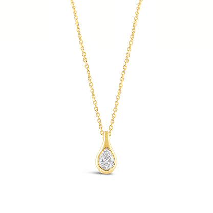 Pear Cut Teardrop Diamond Pendant 0.29ct