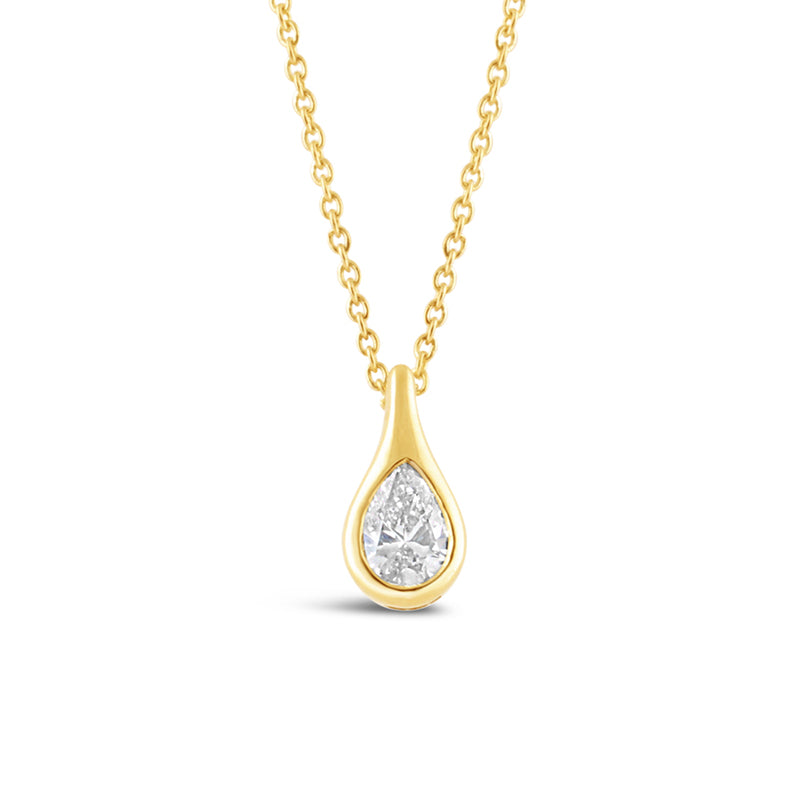 Pear Cut Teardrop Diamond Pendant 0.29ct