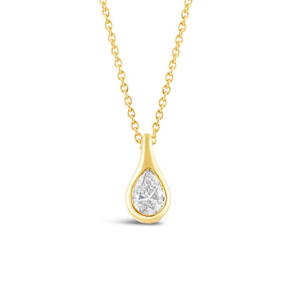 Pear Cut Teardrop Diamond Pendant 0.29ct