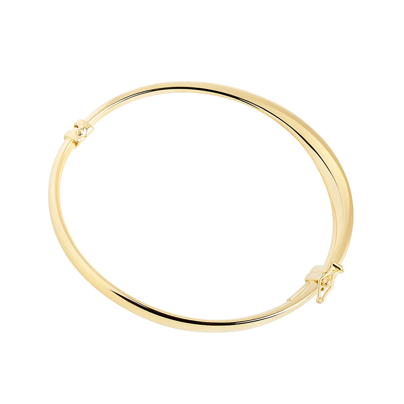 Wave Polished Bangle