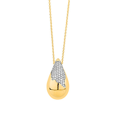 Dripping Diamonds Teardrop Pendant