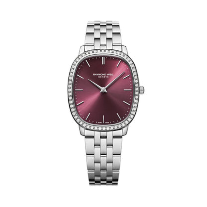 Toccata Red Grape Quartz Watch 5280-STS-45001